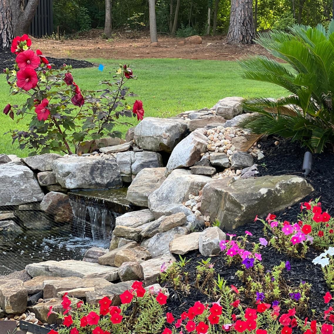 glover waterfalls landscaping company