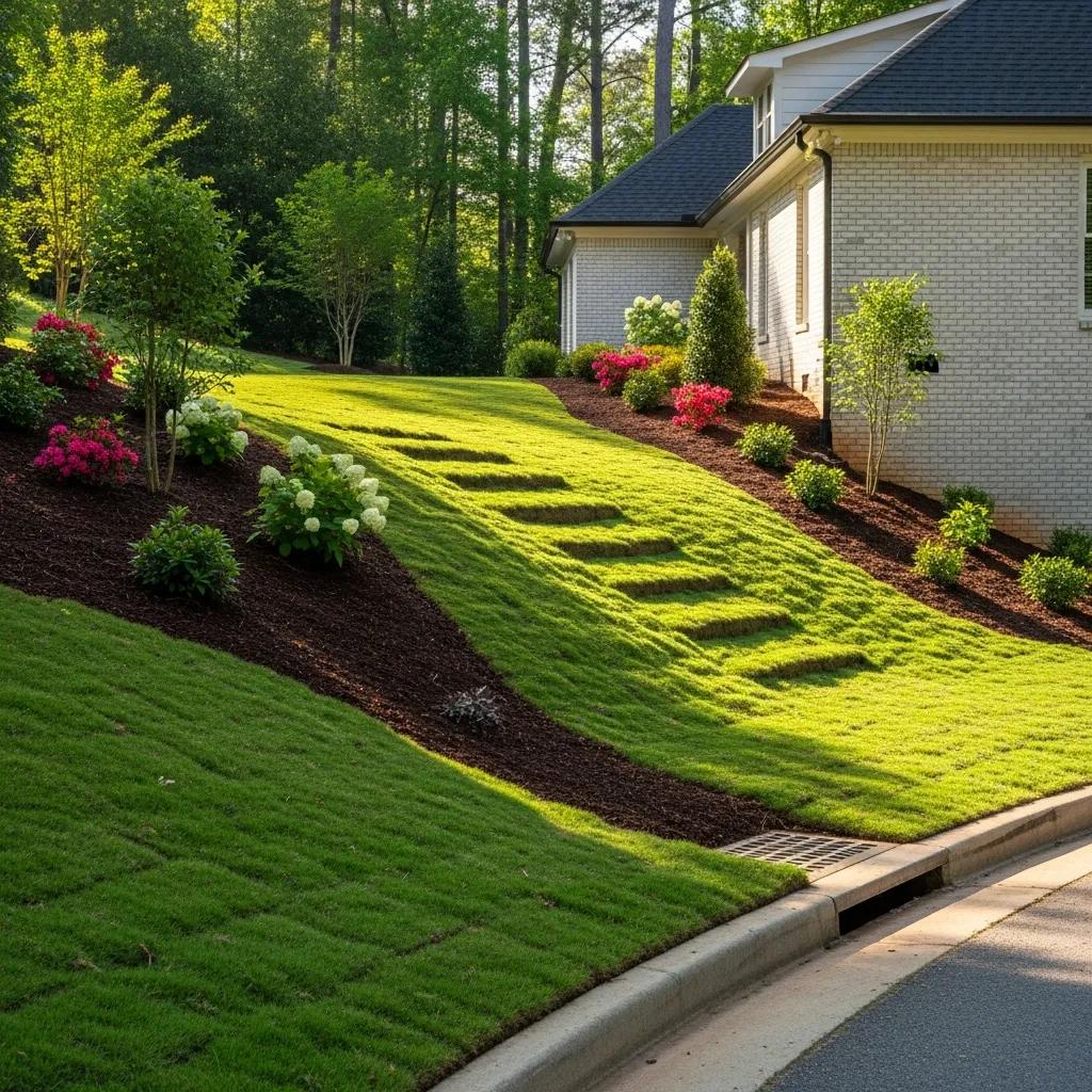 Proper grading techniques in an Atlanta landscape for improved water runoff management