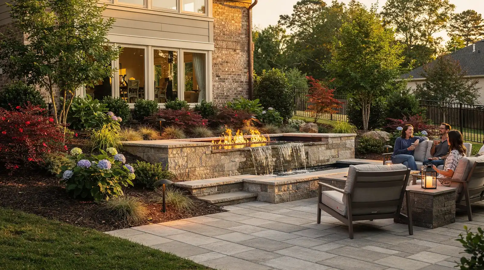 Water features often get overshadowed by other yard elements if placement isn't planned carefully