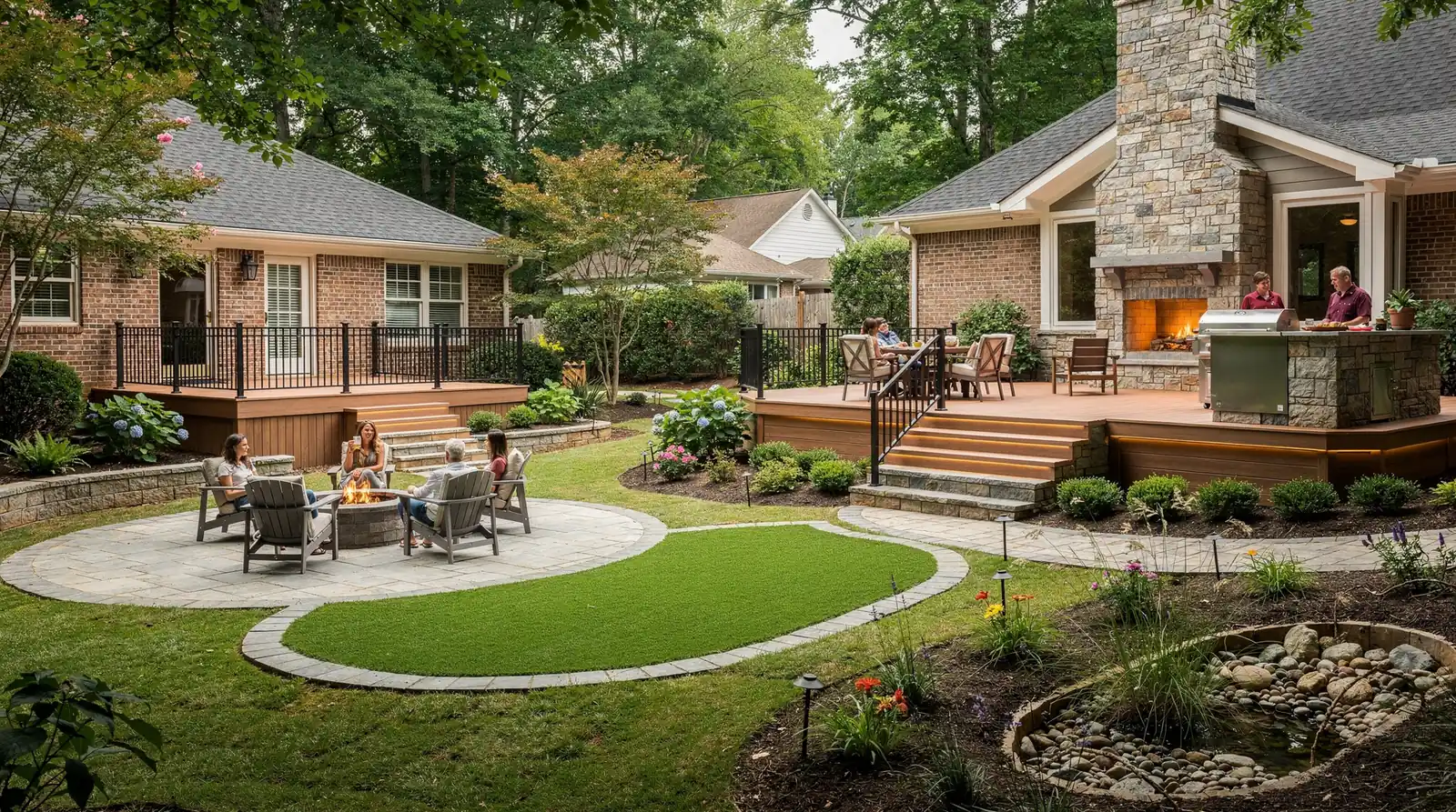 Standard deck construction projects generally run $8,000 to $25,000, while luxury renovations with premium features